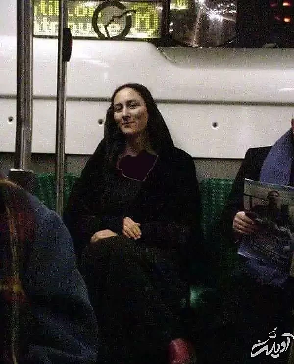 مونالیزای لبخند ژکوند در مترو دیده شد - شباهت ناگوار! + عکس